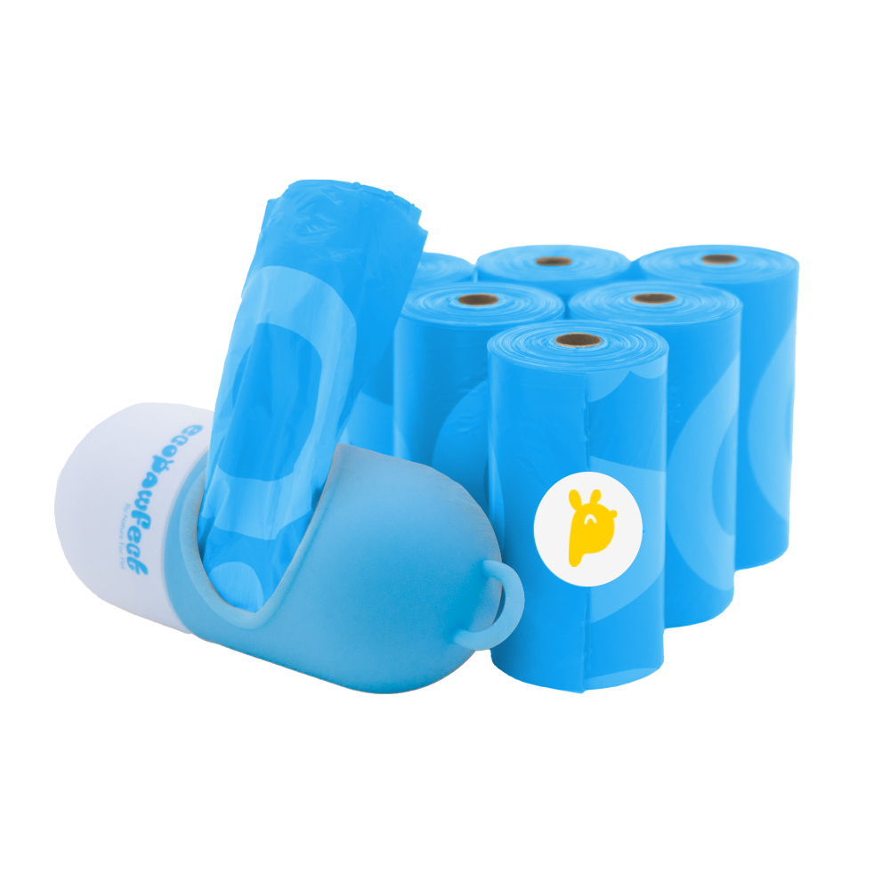 Biodegradable dog poop bags | Blue